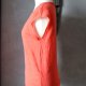 Top lniany len letni koralowy XS S