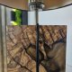 Lampa z drewna oliwnego i żywicy