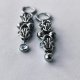 Asymetryczne kolczyki chainmaille ze stali chirurgicznej z cyrkonią – gothic, alternatywne, handmade
