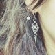 Kolczyki chainmaille z długimi kolcami – stal chirurgiczna | gothic, industrial, alternative