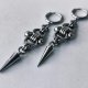 Kolczyki chainmaille z długimi kolcami – stal chirurgiczna | gothic, industrial, alternative