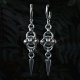 Kolczyki chainmaille z długimi kolcami – stal chirurgiczna | gothic, industrial, alternative