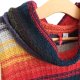 Kolorowy sweter dłuższy H&M miękki 40 pasy paski półgolf