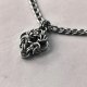 Naszyjnik z zawieszką chainmaille ze stali 40-55 cm gothic minimal