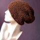 ALPACA BOUCLE * EFEKTOWNA ZIMOWA CZAPKA * CZEKOLADA * BRĄZOWA