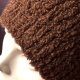 ALPACA BOUCLE * EFEKTOWNA ZIMOWA CZAPKA * CZEKOLADA * BRĄZOWA