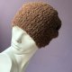 ALPACA BOUCLE * EFEKTOWNA ZIMOWA CZAPKA * CZEKOLADA * BRĄZOWA