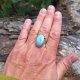 Larimar - pierścionek regulowany