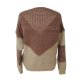 Moherowy sweter w beżach i brązazh