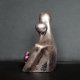 Rzeźba Para Zakochanych róż metaliczny wys. 11,8 cm