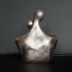 Rzeźba Para Zakochanych róż metaliczny wys. 11,8 cm