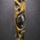 Wisiorek z naturalnego drewna Lipy i labradoryt – rękodzieło z duszą - prezent dla kobiety dla niej Unique Jewelry Design; Luxury Wooden