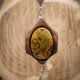 Wisiorek z naturalnego drewna orzecha i jesienny jaspis – rękodzieło z duszą - prezent dla kobiety dla niej Unique Jewelry Design; Luxury Woode