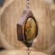 Wisiorek z naturalnego drewna orzecha i jesienny jaspis – rękodzieło z duszą - prezent dla kobiety dla niej Unique Jewelry Design; Luxury Woode