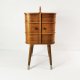 Tekowy organizer- niciak Mid Century, lata 60