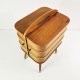 Tekowy organizer- niciak Mid Century, lata 60