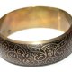 LAWENDOWA Metalowa szeroka BRANSOLETKA orient
