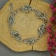 Bransoletka z kolorowymi labradorytami, wire wrapping, stal chirurgiczna, labradoryt