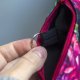 Etui na klucze z weluru w peonie – kwiatowe etui handmade