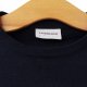 wełna Granatowy sweter vintage Lindberg