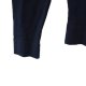 wełna Granatowy sweter vintage Lindberg