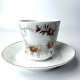 Stara filiżanka porcelanowa Śląsk kwiaty i złocenia Vintage Antyk 1900 r XIX wiek