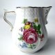 Mlecznik Schirnding Bavaria porcelana kwiaty złocenia reliefy Vintage RFN