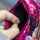 Etui na klucze z weluru w peonie – kwiatowe etui handmade