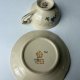 Filiżanka Tułowice stara porcelana kość słoniowa kwiaty złocenia vintage PRL lata 60 XX wieku (3/5)