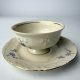 Filiżanka Tułowice stara porcelana kość słoniowa kwiaty złocenia vintage PRL lata 60 XX wieku (5/5)