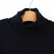 Czarny golf vintage wiskoza sweter z golfem