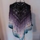 Chusta ombre Wilberry / granat-fiolet-błękit