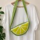 Szydełkowa torebka z motywem limonki
