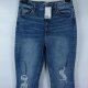 H&M straight jeans proste spodnie z dziurami / 40 z metką