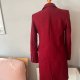 ZARA Woman czerwony płaszcz 75% wełna ceglasty burgundowy