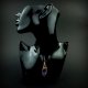 Wisiorek z fioletowym agatem wire wrapping