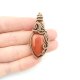 Jaspis mokait wisiorek wire wrapping