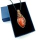 Jaspis mokait wisiorek wire wrapping