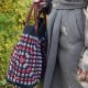 Duża torebka na szydełku granny square – shopperka handmade boho