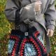 Duża torebka na szydełku granny square – shopperka handmade boho