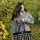 Duża torebka na szydełku granny square – shopperka handmade boho