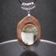 Wisiorek z drewna Gombe i agat biało-zielony – ręcznie rzeźbiony, artystyczne zdobienia, biżuteria z drewna, luxe wooden jewelry