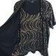 BM bluzka z brokatem bliźniak z narzutką / L plus size - 50/52
