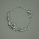 Bransoletka regulowana labradoryty wire wrapping, stal chirurgiczna,