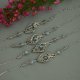 Bransoletka regulowana labradoryty wire wrapping, stal chirurgiczna,