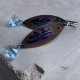 Kolczyki Fish & Aquamarine Tail