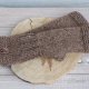 Brązowe mitenki alpaka i wełna merino
