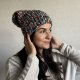 Kolorowa czapka beanie wełniana z alpaką – ręcznie wykonana w Polsce