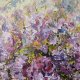 Wiosenny nastrój Nowoczesny obraz strukturalny – Abstrakcja Obraz z teksturą kwiatów 90 x 120 cm