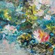 Strukturalny obraz 3D Liliowy staw 70×100 cm